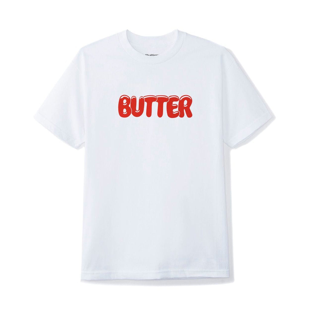 Buy Butter Goods Goo T-Shirt White. 100% Cotton Construct. 6.5 oz. Tee Screen print on chest. Fast free UK Delivery & Buy now pay later at Tuesdays. #1 UK destination for Butter Goods in the U.K.