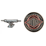 Buy Independent Truck Co. BTG Pin Set (2 Pins). Metal Pin w/ back fastening. Cool skateboarding gift ideas for skateboarders. Shop the best range of gift accessories at Tuesdays Skate Shop. Leading online and physical retailers of Skateboard Goods. Fast Delivery and pay later options.