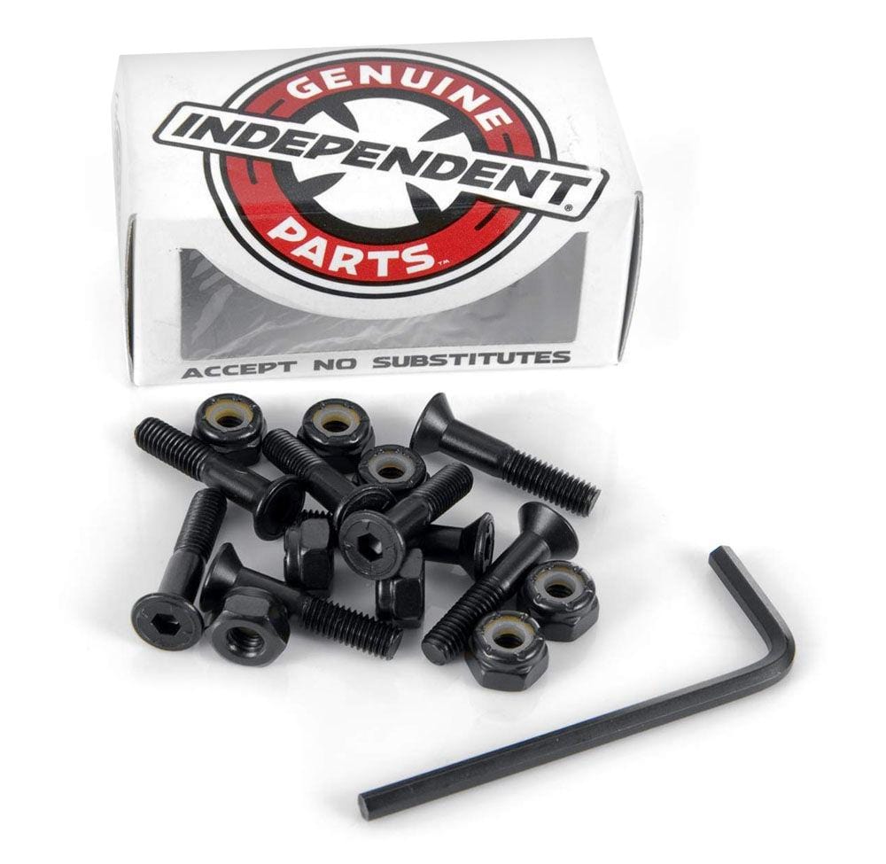 Buy Independent Truck Co. Allen Key Bolts Black 7/8" Set of 8 (Full) Allen Key included. See more Indy products? shop the best range of Skateboarding Hardware at Tuesdays Skate Shop, Bolton, UK. Fast Free delivery options, Buy now pay later & multiple secure checkout options. 5* Customer rated.