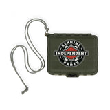 Independent Truck Co. Genuine Spare Parts Travel Kit. Tactical travel case with individual compartments containing; Bolts, Bearings, Nuts, Washers, Cups, Spacers and everything you may need for Hardware upkeep on your Indy Products. Fast Free Delivery Options, Buy now pay later & Multiple secure checkout options with Tuesdays Skate Shop.
