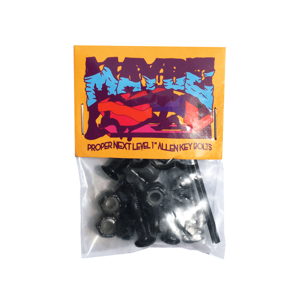 Buy Maybe Hardware Proper Next Level Bolts. 1" Allen. Pack of 8 hand crafted Mancunian Fixings. Satisfaction Guaranteed. Whats New? Skateboard Bolt fixings, Fast Free UK delivery when you spend £50 or over, Worldwide Shipping.