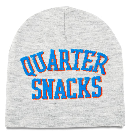 Buy Quartersnacks Arch Beanie Grey. 100% Acrylic construct. Shop the best range of Quarter Snacks in the U.K. Fast Free next day delivery and shipping. Buy now Pay later with Klarna and ClearPay payment plans at checkout. Tuesdays Skateshop, Greater Manchester, Bolton, UK.