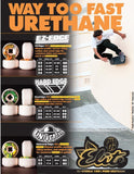 Buy OJ Wheels From Concentrate Hardline Skateboard Wheels. 54 MM 101A. Classic Skatepark shape at a great price point. Maintaining speed with a great slide without compromising performance or flatspotting. Best for skateboarding wheels at Tuesdays Skateshop. Buy now pay later with Next day delivery options.