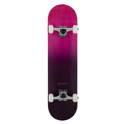 Buy Rocket 'Double Dipped' Complete Skateboard Purple 7.75" Split stain bottom ply. 7 Ply hard rock Maple construct. 5.0 Polished Raw trucks with PU cushioning riser pads. 52 MM X 32 MM 90A Wheels with Abec 5 bearings as standard. Ideal for a first time Full set up. 30.5" in length. Ideal for a beginner | First Timer | Complete Full Set Up. Buy now pay later with Klarna and ClearPay payment plans. Tuesdays Skateshop.