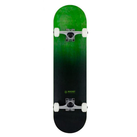 Buy Rocket 'Double Dipped' Complete Skateboard Black 8" Split stain bottom ply. 7 Ply hard rock Maple construct. 5.0 Polished Raw trucks with PU cushioning riser pads. 52 MM X 32 MM 90A Wheels with Abec 5 bearings as standard. Ideal for a first time Full set up. 30.5" in length. Ideal for a beginner | First Timer | Complete Full Set Up. Buy now pay later with Klarna and ClearPay payment plans. Tuesdays Skateshop.