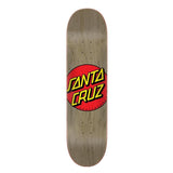 Buy Santa Cruz Classic Dot Skateboard Deck 8.375" Matte Finish. Wheelbase : 14.25" All decks come with free Jessup grip, please specify in notes or message if you would like it applied or not. Best for Skateboard decks at Tuesdays Skate Shop, Next day delivery and Free grip tape. Buy now pay later options with Klarna & ClearPay. Best for Skateboarding in the UK.