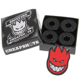 Buy Spitfire Cheapshots Bearings. Pack of 8 bearings Smooth, fast & easy to clean Engraved bearing shields Big head sticker included. Email us as contact@tuesdaysskateshop.co.uk | Fast Free Next Day Delivery and shipping options available. Buy now pay Later with Karna and ClearPay payment plans at checkout. Tuesdays Skateshop, Greater Manchester, Bolton, UK.