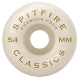 Buy Spitfire Formula Four Classics Wheels Natural 54 mm 101 DU Flat spot resistant, formulated for a harder faster ride. 99 DURO 54 mm For further information on any of our products please feel free to message. Best for Skateboarding wheels, Greater Manchester, UK. Buy now pay later Payment plans with Klarna and ClearPay. Fast Free delivery and Shipping options.