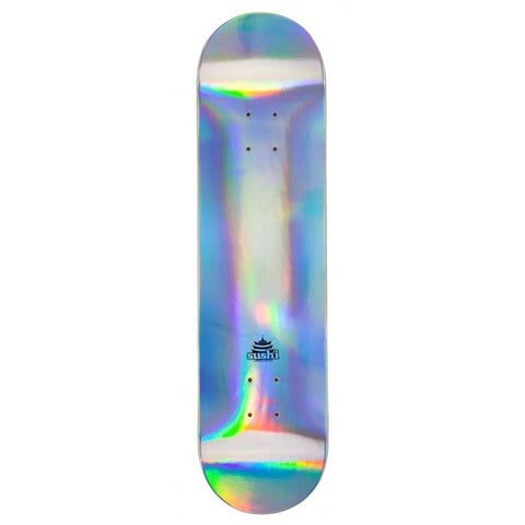 Buy Sushi Pagoda Foil Skateboard Deck Silver 8" X 31.5" Wheelbase : 14" Embossed sushi logo detailing. All decks come with free Jessup grip, Please specify in notes if you would like it applied. Fast Shipping and multiple secure checkout options. Buy now pay later payment plans with ClearPay and Klarna.