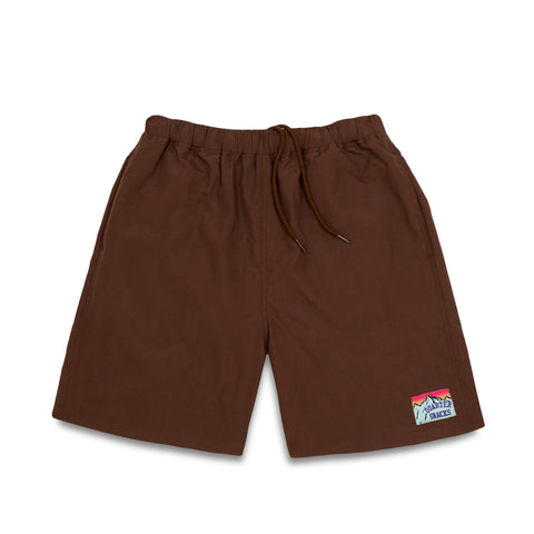 Buy Quartersnacks Hiking Shorts Brown. Poly construct. Slit Side pockets with button snap back pocket. Drawstring adjustable waistband. Mesh net lining to double as swimming shorts.Shop the best range of Quartersnacks Skate Shorts at Tuesdays Skate Shop, Fast Free delivery options with multiple secure payment options at checkout. Buy now pay later with Klarna or ClearPay.