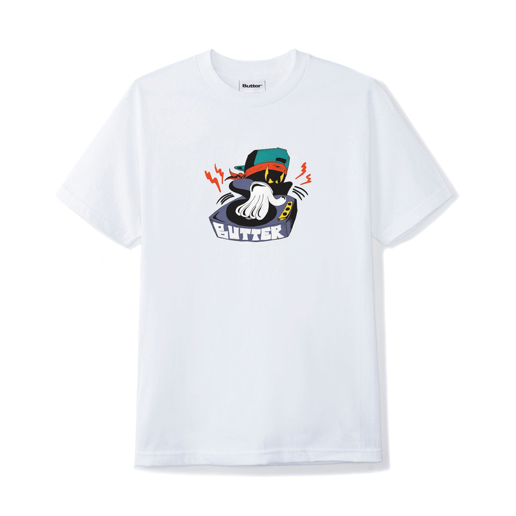 Buy Butter Goods Spinner T-Shirt White. 100% Cotton Construct. 6.5 oz. Tee Screen print on chest. Shop the best range of Buttergoods in the U.K. at Tuesdays Skate Shop. Fast Free delivery options, Buy now Pay Later & multiple secure payment methods at checkout. Best rates for Skate and Street wear.