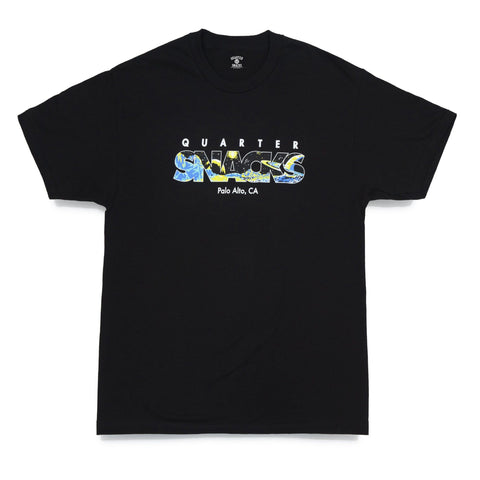 Buy Quartersnacks Safe Space T-Shirt Black. Summer '20 Snackman offerings. 100% Soft cotton construct. Fast Free next day Delivery and shipping options. Buy now pay Later with Klarna and ClearPay at checkout, Payment plans. Fast Free UK Delivery, Worldwide Shipping. Skateboarding Tee's | Tuesdays | UK
