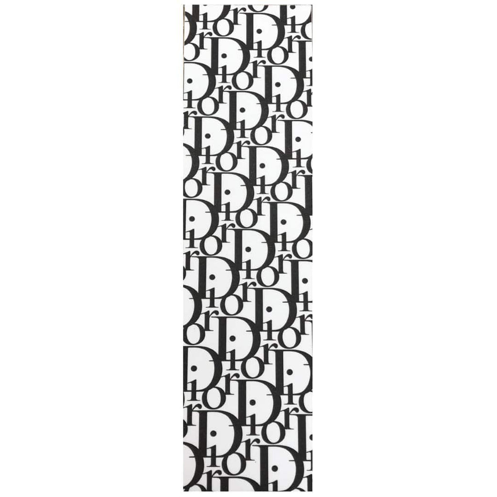 Buy Dior Classic Grip Tape Black/Clear Perforated to eliminate bubbles Constant Dior print 9" X 33"Made in the same factory as Grizzly, no cheap alternative. For further information on any of our products please feel free to message. UK Stockist of Louis Vuitton Monogram printed griptape, Best Quality at the best price. #1