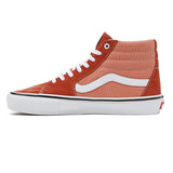 Buy Vans Skate Sk8-Hi Pro Shoes Burnt Ochre VN0A5FCCGWP1 Light weight durable Hi-Top construct Suede reinforced Double stitched toe Box w/ Canvas padded upper for that added snug comfort. Heel cushioned insole for reduced landing impact on the new improved UltracushHD insert insole. Shop the best range of Vans Skateboarding trainers in the U.K. at Tuesdays Skate Shop, located in Bolton Town Centre. Buy now pay later options with Klarna & ClearPay. Fast Free Delivery options. 80.00 GBP