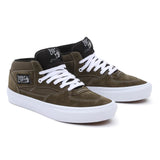 Buy Vans Skate Half Cab Dark Olive VN0AFCDDOL1. Remodelled for a longer lasting wear. Classic Silhouette constructed with heavy Suede panelling. New checkerboard tab detail. Red Vans Skateboarding Heel Tab. Fast Free UK delivery options. Best for Vans Skateboarding at Tuesdays. Buy now pay later with Klarna & ClearPay. Bolton, Greater Manchester. UK.