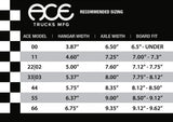 Buy Ace Classic Trucks (Pair) 8" 33 hanger, suitable for decks 7.75" - 8.125" Truck height 52 MM Fast Free delivery at Tuesdays Skateshop. Best selection of Skateboarding parts in the UK. Multiple secure payment methods, Buy now Pay later options with ClearPay & trusted 5 Star customer reviews.