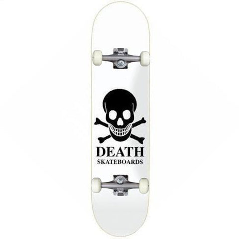 Buy Death Skateboards OG Skull White Complete Skateboard 8" (Hanger trucks) 52 MM 99 DU Wheels Abec 5 Bearings. Ideal for a first timer or the more intermediate skateboarding. Ideal for a first timer or the more intermediate skateboarding. #1 for getting rolling in the UK. Buy now pay later with Klarna & Clearpay. Fast Free Delivery/Shipping options. Tuesdays Skateshop | Bolton Greater Manchester | UK.