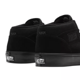 Buy Vans Skate Half Cab Black/Black. Remodelled for a longer lasting wear. Classic Silhouette constructed with heavy Suede panelling. New checkerboard tab detail. Red Vans Skateboarding Heel Tab. Fast Free UK delivery options. Best for Vans Skateboarding at Tuesdays. Buy now pay later with Klarna & ClearPay. Bolton, Greater Manchester. UK.