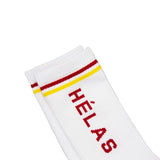 Buy Helas Sox Socks White. Size M - UK 7- UK 9 Ribbed socks with contrast heel & toe. Shop the best range of Helas in the UK at Tuesdays Skate Shop, fast free delivery, buy now pay later and multiple secure payment methods.