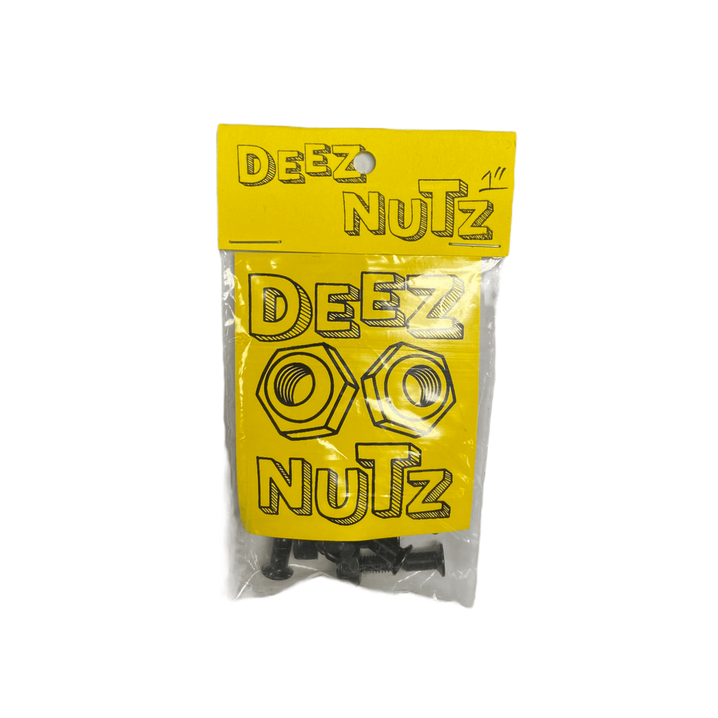 Deez Nuts Skateboard Bolts Allen Head Black 1"