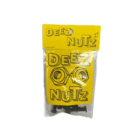 Deez Nutz Skateboard Bolts Allen Head Black 1"