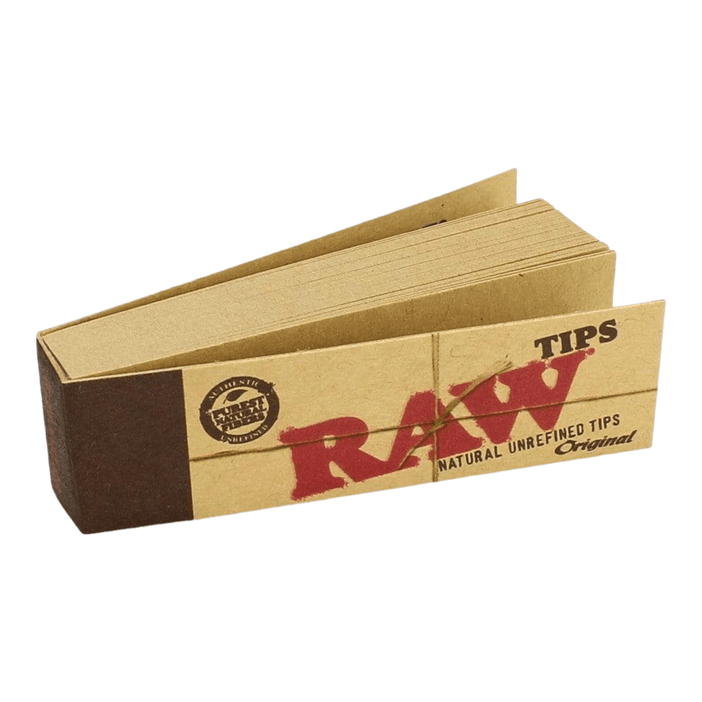 Buy Raw Authentic Original Tips 50 Sheets. Roll your own filters with the original Raw Tips. Maintains structural integrity when wet. Smooth finish, the connoisseurs choice. Meticulously crafted from naturally unrefined long fibres using original type Fourdrinier paper machine. Buy now pay later options and free delivery options.