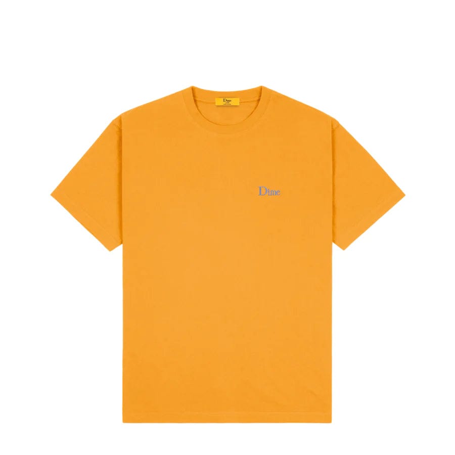 Buy Dime MTL Classic Small Logo T-Shirt Squash. Front embroidered detailing. 6.5 oz 100% mid weight cotton construct. Shop the biggest and best range of Dime MTL at Tuesdays Skate shop. Fast free delivery with next day options, Buy now pay later with Klarna or ClearPay. Multiple secure payment options and 5 star customer reviews.