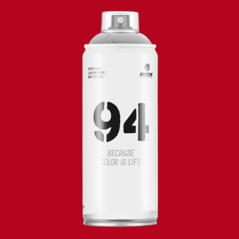 Buy MTN 94 400ml Spray Paint. Vivid Red, Pantone Reference 1797 U. Matt Finish. Low Pressure. 400ml Aerosol Can covers approximately 2 Square meters. Free Cap provided. Shop the best range of Montana Spray Paint in the U.K at Tuesdays Skate Shop with Fast Free delivery options. Buy now pay later with Klarna & ClearPay at Checkout. 