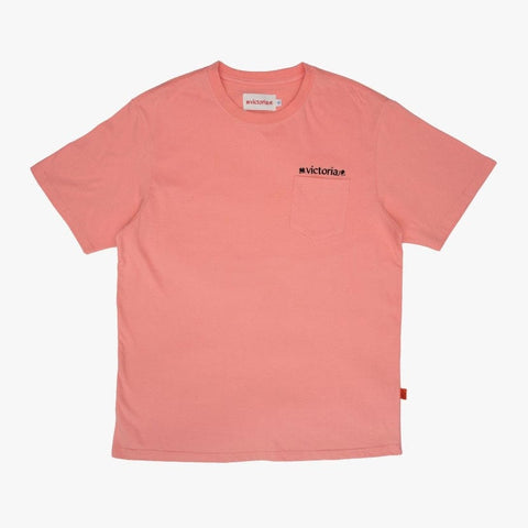 Buy Victoria HK Linguistic Pocket T-Shirt Salmon. 100% Soft cotton construct. Front print detail. Woven tab side detailing. See more Tees? Best for skateboarding tees at Tuesdays Skateshop. Fast free delivery options. Buy now Pay later with Klarna and ClearPay. 