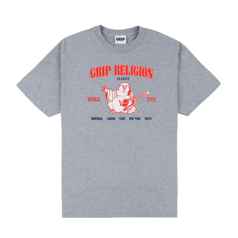 Classic Grip Religion T-Shirt Heather Grey