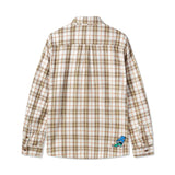 Buy Butter Goods Plaid Shirt Brown. Bucket embroidered details. 100% Polyester construct. Collared. Tortoise Shell buttons. Shop the best range of Buttergoods in the U.K. at Tuesdays Skate Shop. Fast Free delivery options, Buy now Pay Later & multiple secure payment methods at checkout. Best rates for Skate and Street wear.
