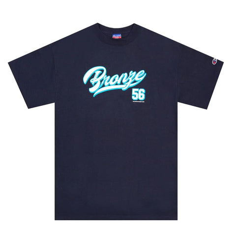 Buy Bronze 56k Sports T-Shirt Navy. 100% Cotton construct. Front print detailing. Regular cut/fit. Size guide for Bronze56k. #1 Destination for Bronze in the UK at Tuesdays Skateshop, Bolton. Fast Free delivery and Multiple secure checkout options. Buy now pay later with Klarna or ClearPay.