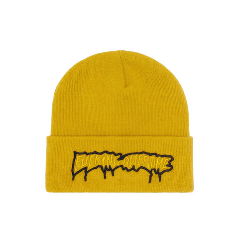 Buy Fucking Awesome Running Logo Cuff Beanie Mustard. 100% Acrylic construct. FA Applique front detail. OSFA. For further information on any of our products please feel free to message. See more Fucking Awesome? Buy now pay later with ClearPay and Klarna payment plans. Fast Free Delivery and Shipping. Tuesdays Skateshop | Greater Manchester, Bolton, UK.