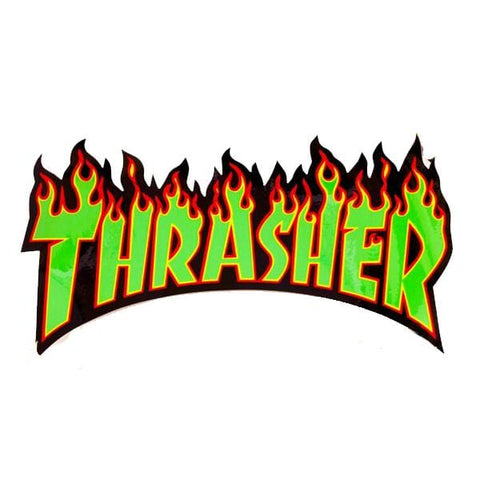 Buy Thrasher Magazine Flame Logo Sticker (Large) See more Stickers? Shop the best skateboarding stickers & hardware in the U.K? Tuesdays Skateshop has fast free delivery options now and Buy now pay later at checkout.