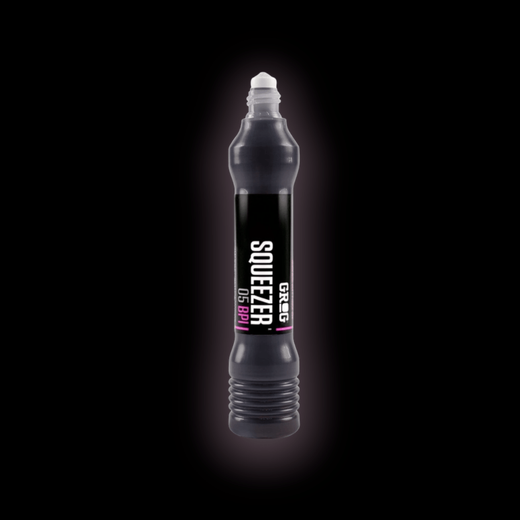 Buy Grog Squeezer 05 BPI Death Black. Refillable. For further information on any of our products please feel free to message. Graffiti supplies at Tuesdays Skate Shop with fast free delivery, Buy now pay later & Multiple secure payment methods at checkout.